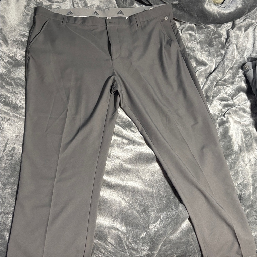 Adidas Charcoal Gray golf pants men's 42x30